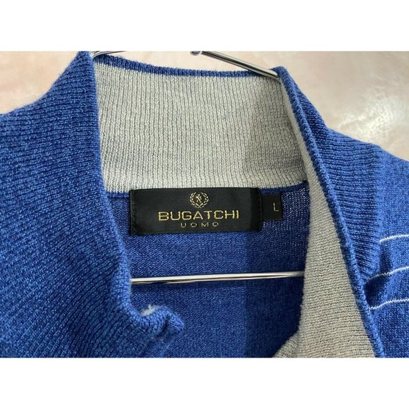 Bugatchi uomo Men's merino wool blend Pullover - Picture 3 of 4